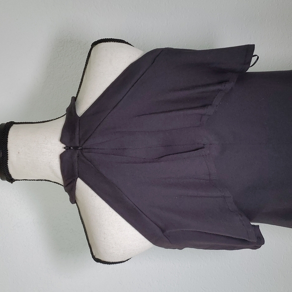 *NWT* MICHAEL Michael Kors Black Halter-Style Sleeveless Top w/Ruffle, size S - Picture 4 of 7